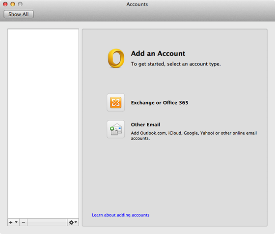 Adding Accounts To Outlook 2011 For Mac Exchange Server